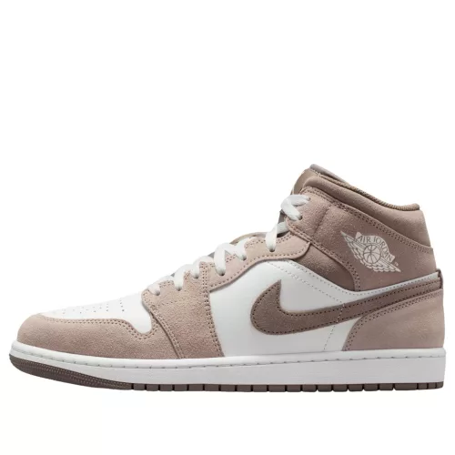 Air Jordan 1 Mid Enigma Stone férfi közepes szárú kosárlabdacipő szürke