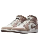 Air Jordan 1 Mid Enigma Stone férfi közepes szárú kosárlabdacipő szürke