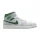 Jordan 1 Mid White Pure Platinum Pine Green közepes szárú sneaker – termékfotó, oldalnézet