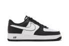 Nike Air Force 1 Low '07 White Swoosh Panda férfi alacsony szárú utcai sneaker fekete fehér