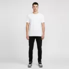 Nike Air Force 1 Low '07 White Swoosh Panda férfi alacsony szárú utcai sneaker fekete fehér