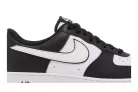 Nike Air Force 1 Low '07 White Swoosh Panda férfi alacsony szárú utcai sneaker fekete fehér