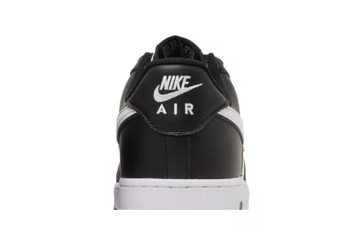 Nike Air Force 1 Low '07 White Swoosh Panda férfi alacsony szárú utcai sneaker fekete fehér