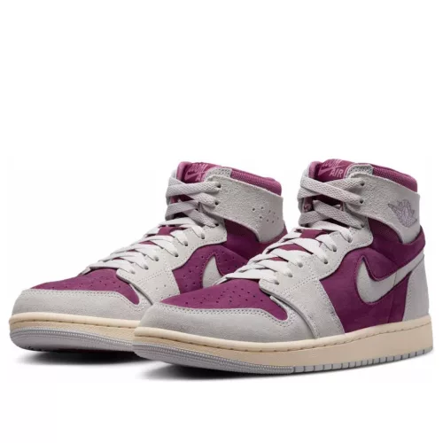 Jordan 1 High Zoom Air CMFT 2 Bordeaux (Women's) magas szárú sneaker – termékfotó, oldalnézet
