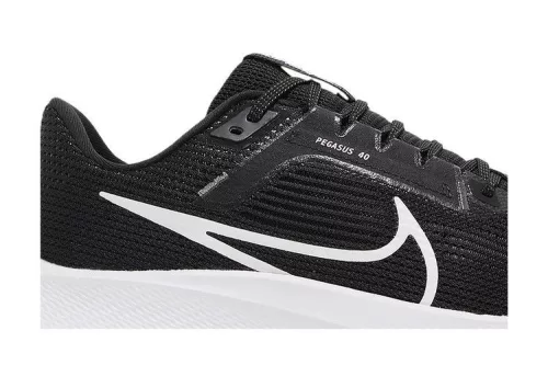Nike Air Zoom Pegasus 40 Black White férfi alacsony szárú futócipő fekete
