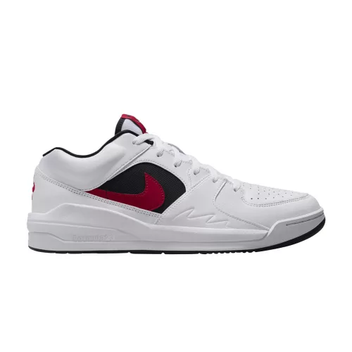 Jordan Stadium 90 White Black Gym Red alacsony szárú sneaker – termékfotó, oldalnézet