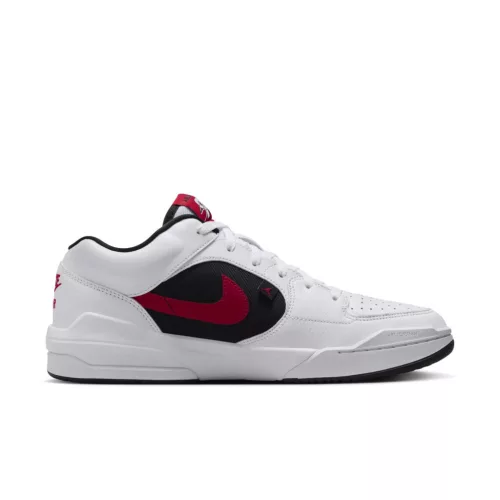 Jordan Stadium 90 White Black Gym Red alacsony szárú sneaker – termékfotó, oldalnézet