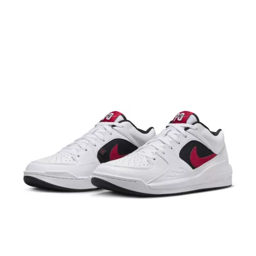 Jordan Stadium 90 White Black Gym Red alacsony szárú sneaker – termékfotó, oldalnézet