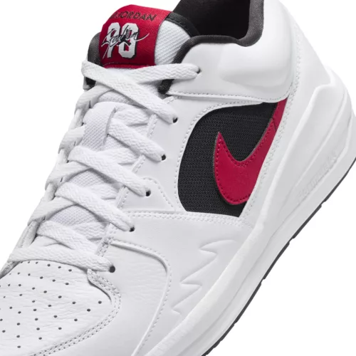 Jordan Stadium 90 White Black Gym Red alacsony szárú sneaker – termékfotó, oldalnézet