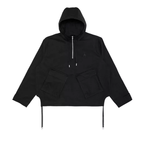Air Jordan x Travis Scott 1/2-Zip Jacket 'Black' – termékfotó, oldalnézet