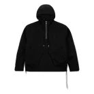 Air Jordan x Travis Scott 1/2-Zip Jacket 'Black' – termékfotó, oldalnézet