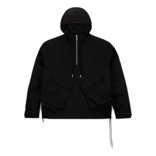 Air Jordan x Travis Scott 1/2-Zip Jacket 'Black' – termékfotó, oldalnézet
