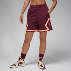 Jordan Sport Women's Diamond Shorts Night Maroon/Night Maroon/Orange Pulse/Orange Pulse – termékfotó, oldalnézet