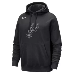 San Antonio Spurs Club Men's Nike NBA Pullover Hoodie Black – termékfotó, oldalnézet