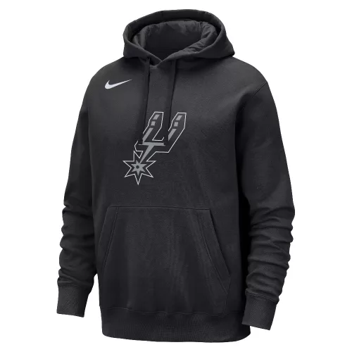 San Antonio Spurs Club Men's Nike NBA Pullover Hoodie Black – termékfotó, oldalnézet