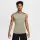 Nike Pro Men's Dri-FIT Tight Sleeveless Fitness Top Light Army/Black – termékfotó, oldalnézet