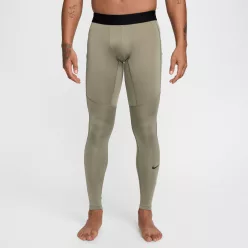 Nike Pro Men's Dri-FIT Fitness Tights Light Army/Black – termékfotó, oldalnézet