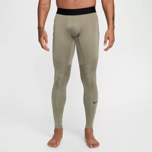 Nike Pro Men's Dri-FIT Fitness Tights Light Army/Black – termékfotó, oldalnézet