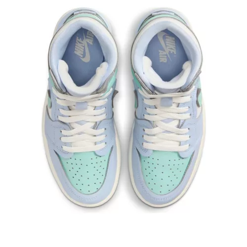 Jordan 1 High Method of Make Hydrogen Blue (Women's) magas szárú sneaker – termékfotó, oldalnézet