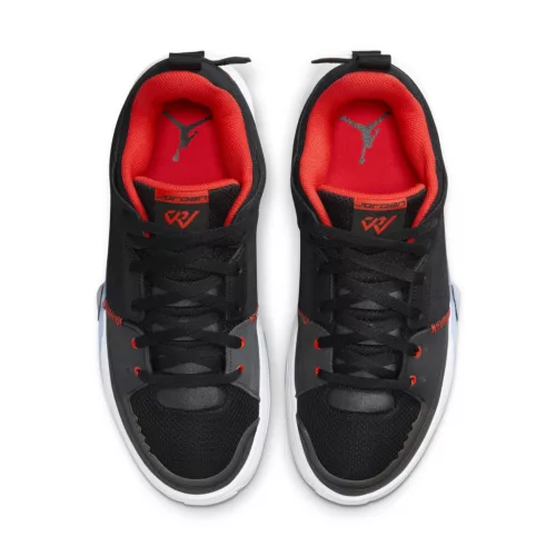 Jordan One Take 5 Black Habanero Red (GS) alacsony szárú sneaker – termékfotó, oldalnézet