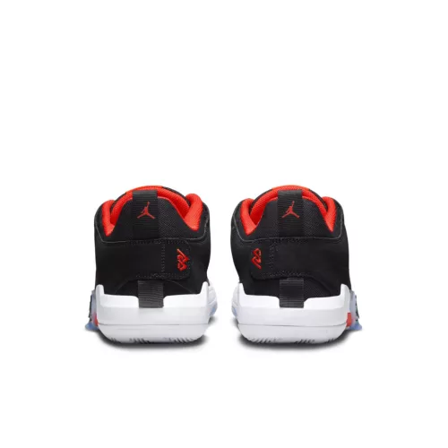 Jordan One Take 5 Black Habanero Red (GS) alacsony szárú sneaker – termékfotó, oldalnézet