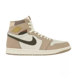 Jordan 1 Retro High OG Khaki (Women's) magas szárú sneaker – termékfotó, oldalnézet