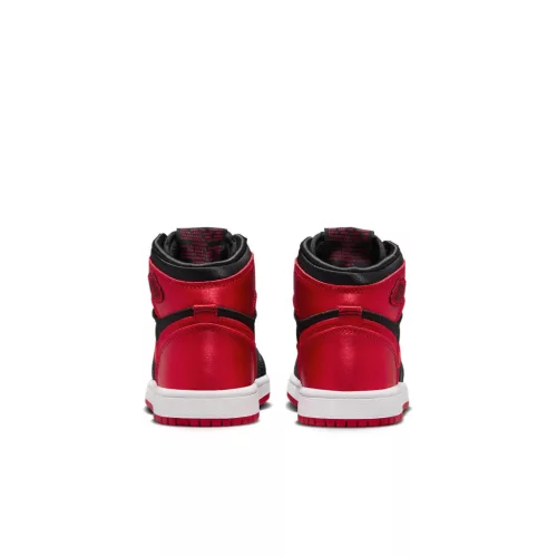 Jordan 1 Retro High OG Satin Bred (PS) magas szárú sneaker – termékfotó, oldalnézet