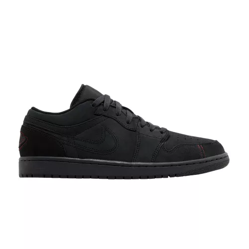Jordan 1 Low SE Craft Dark Smoke Grey Varsity Red alacsony szárú sneaker – termékfotó, oldalnézet
