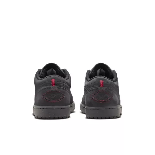 Jordan 1 Low SE Craft Dark Smoke Grey Varsity Red alacsony szárú sneaker – termékfotó, oldalnézet