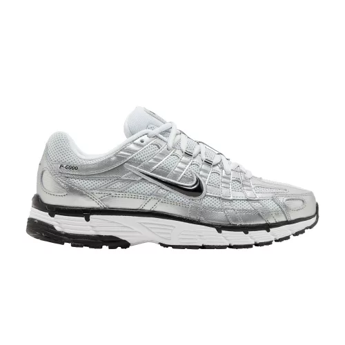 Nike P-6000 Metallic Silver Pure Platinum (Women's) alacsony szárú sneaker – termékfotó, oldalnézet