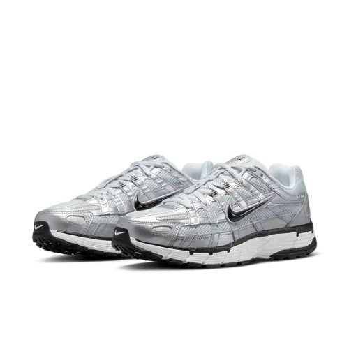 Nike P-6000 Metallic Silver Pure Platinum (Women's) alacsony szárú sneaker – termékfotó, oldalnézet