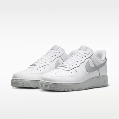 Nike Air Force 1 '07 Summit White Strata Grey alacsony szárú sneaker – termékfotó, oldalnézet