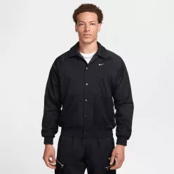 Nike Men's Repel Woven Basketball Jacket Black/White – termékfotó, oldalnézet