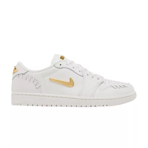 Jordan 1 Low Method of Make Sail Metallic Gold (Women's) női alacsony szárú utcai sneaker krém