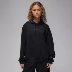 Jordan Sport Women's Graphic Fleece Hoodie Black/Stealth – termékfotó, oldalnézet