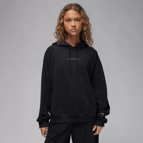 Jordan Sport Women's Graphic Fleece Hoodie Black/Stealth – termékfotó, oldalnézet