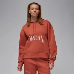 Jordan Brooklyn Fleece Women's Pullover Hoodie Dusty Peach/Sail – termékfotó, oldalnézet