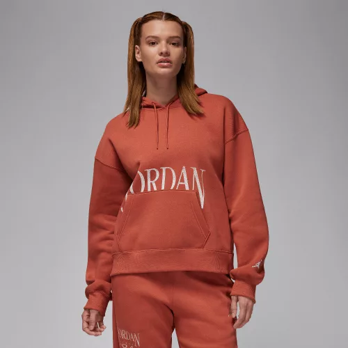 Jordan Brooklyn Fleece Women's Pullover Hoodie Dusty Peach/Sail – termékfotó, oldalnézet
