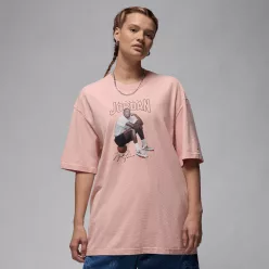 Jordan Women's Oversized Graphic T-Shirt Pink Glaze – termékfotó, oldalnézet