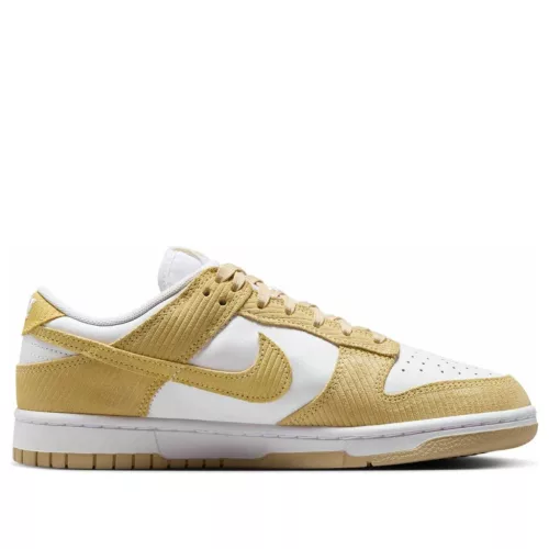 Nike Dunk Low Alabaster Corduroy (Women's) alacsony szárú sneaker – termékfotó, oldalnézet