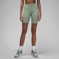Jordan Sport Women's High-Waisted 7" Bike Shorts Jade Smoke/White – termékfotó, oldalnézet