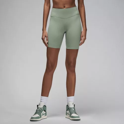 Jordan Sport Women's High-Waisted 7" Bike Shorts Jade Smoke/White – termékfotó, oldalnézet