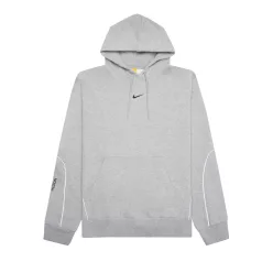 Nike x NOCTA CS Pullover Hoodie Dark Grey Heather/Matte Silver/Black – termékfotó, oldalnézet
