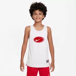 Nike Culture of Basketball Older Kids' Reversible Jersey White/University Red/University Red – termékfotó, oldalnézet