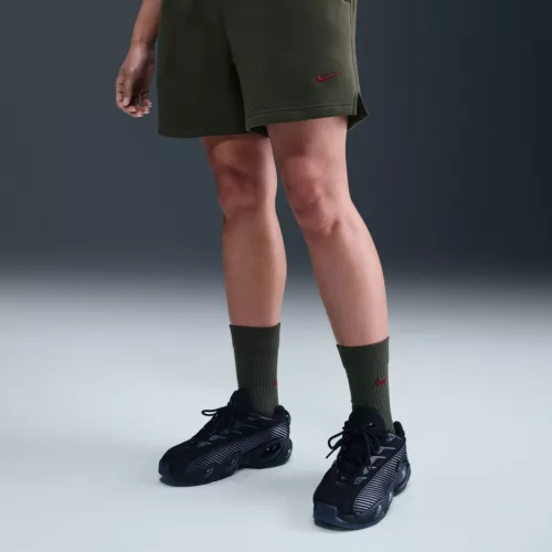 NOCTA Cardinal Fleece Shorts Cargo Khaki/Team Red – termékfotó, oldalnézet