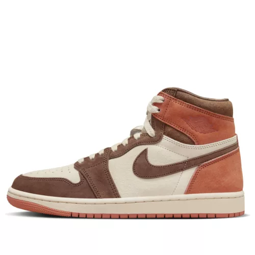 Jordan 1 Retro High OG SP Dusted Clay (Women's) magas szárú sneaker – termékfotó, oldalnézet