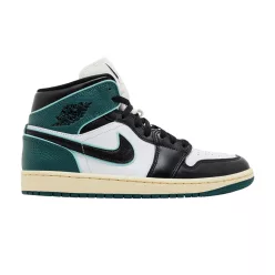 Jordan 1 Mid SE Oxidized Green (Women's) közepes szárú sneaker – termékfotó, oldalnézet
