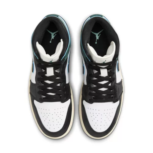 Jordan 1 Mid SE Oxidized Green (Women's) közepes szárú sneaker – termékfotó, oldalnézet