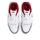 Jordan Legacy 312 Low White Cement Gym Red (Women's) alacsony szárú sneaker – termékfotó, oldalnézet