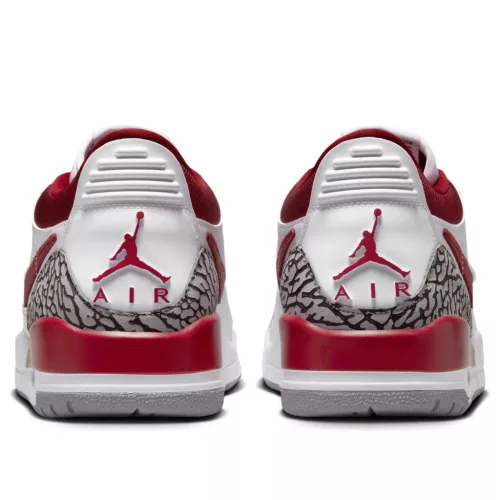 Jordan Legacy 312 Low White Cement Gym Red (Women's) alacsony szárú sneaker – termékfotó, oldalnézet